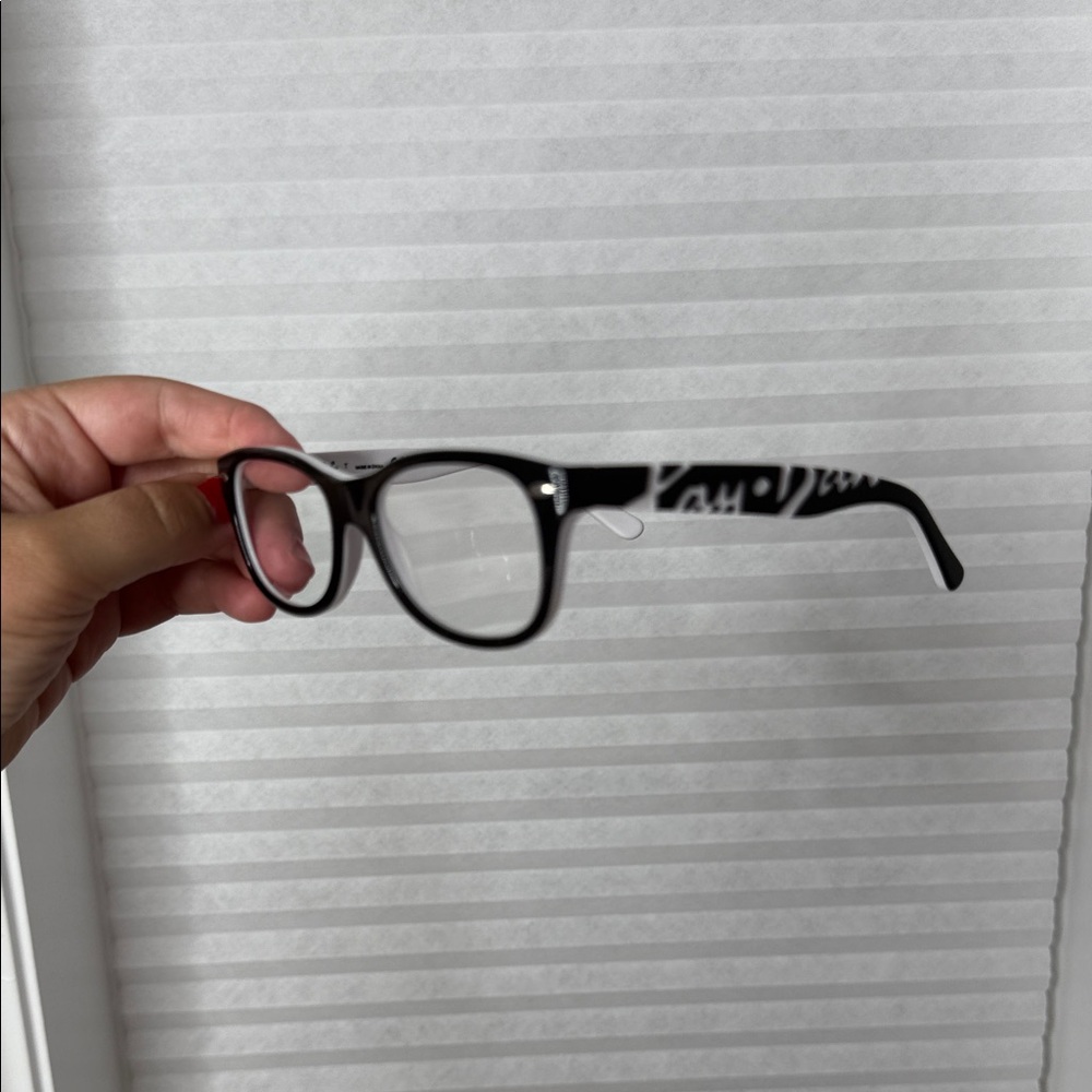 Ray-Ban Black and White Eyeglasses - Picture 1 of 9